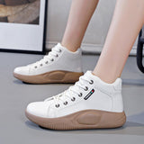 Maxbell Athletic Sneakers Nonslip Women Casual Shoes for Running Trekking Walking 37Yards White