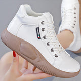 Maxbell Athletic Sneakers Nonslip Women Casual Shoes for Running Trekking Walking 38Yards White