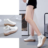 Maxbell Athletic Sneakers Nonslip Women Casual Shoes for Running Trekking Walking 39Yards White