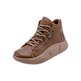 Maxbell Athletic Sneakers Nonslip Women Casual Shoes for Running Trekking Walking 37Yards Brown