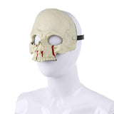 Maxbell Halloween Skull Mask Costume Prop Eyemask for Adults Pretend Play Holiday