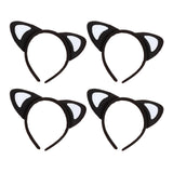 Maxbell 4x Cat Ears Headband New Year Photo Props Cute Kitty Hairband Hair Hoop White Heart
