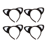Maxbell 4x Cat Ears Headband New Year Photo Props Cute Kitty Hairband Hair Hoop White Heart
