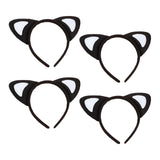 Maxbell 4x Cat Ears Headband New Year Photo Props Cute Kitty Hairband Hair Hoop White Heart