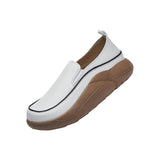 Maxbell Women Casual Shoes Slip On Comfortable Non Slip Soles Thick Bottom Trainers 40 Beige