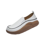 Maxbell Women Casual Shoes Slip On Comfortable Non Slip Soles Thick Bottom Trainers 40 Beige