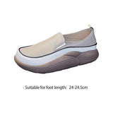 Maxbell Women Casual Shoes Slip On Comfortable Non Slip Soles Thick Bottom Trainers 39 Khaki