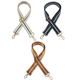 Maxbell Shoulder Bag Strap Belt Metal Hooks Adjustable for DIY Purse Making Luggage Brown
