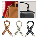 Maxbell Shoulder Bag Strap Belt Metal Hooks Adjustable for DIY Purse Making Luggage Brown