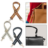Maxbell Shoulder Bag Strap Belt Metal Hooks Adjustable for DIY Purse Making Luggage Brown