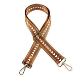 Maxbell Shoulder Bag Strap Belt Metal Hooks Adjustable for DIY Purse Making Luggage Brown