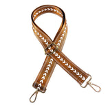 Maxbell Shoulder Bag Strap Belt Metal Hooks Adjustable for DIY Purse Making Luggage Brown