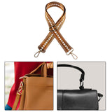 Maxbell Shoulder Bag Strap Belt Metal Hooks Adjustable for DIY Purse Making Luggage Brown