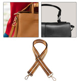 Maxbell Shoulder Bag Strap Belt Metal Hooks Adjustable for DIY Purse Making Luggage Brown