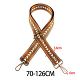 Maxbell Shoulder Bag Strap Belt Metal Hooks Adjustable for DIY Purse Making Luggage Brown