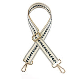 Maxbell Shoulder Bag Strap Belt Metal Hooks Adjustable for DIY Purse Making Luggage White