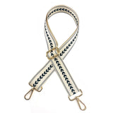 Maxbell Shoulder Bag Strap Belt Metal Hooks Adjustable for DIY Purse Making Luggage White