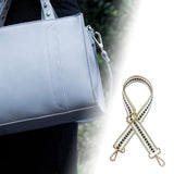 Maxbell Shoulder Bag Strap Belt Metal Hooks Adjustable for DIY Purse Making Luggage White