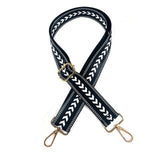 Maxbell Shoulder Bag Strap Belt Metal Hooks Adjustable for DIY Purse Making Luggage Black