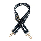Maxbell Shoulder Bag Strap Belt Metal Hooks Adjustable for DIY Purse Making Luggage Black