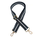 Maxbell Shoulder Bag Strap Belt Metal Hooks Adjustable for DIY Purse Making Luggage Black