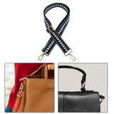 Maxbell Shoulder Bag Strap Belt Metal Hooks Adjustable for DIY Purse Making Luggage Black
