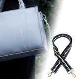 Maxbell Shoulder Bag Strap Belt Metal Hooks Adjustable for DIY Purse Making Luggage Black