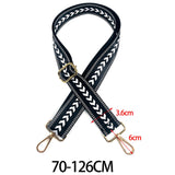 Maxbell Shoulder Bag Strap Belt Metal Hooks Adjustable for DIY Purse Making Luggage Black
