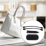 Maxbell Crochet Bag Bottom with Straps with Holes Oval for DIY Purse Shoulder Bag Black