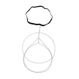 Maxbell Thigh Chain for Women Easy to Wear Durable for Birthday Gift Summer Holiday Silver