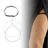 Maxbell Thigh Chain for Women Easy to Wear Durable for Birthday Gift Summer Holiday Silver
