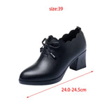 Maxbell Elegant Women Chunky Low Heel Shoes Casual Shoes Leisure Party Closed Toe 39
