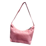 Maxbell Women Shoulder Bag Mini Handbag Lady Tote Girls with Zipper Closure Casual Pink Red