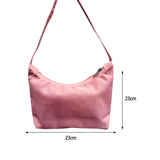 Maxbell Women Shoulder Bag Mini Handbag Lady Tote Girls with Zipper Closure Casual Pink Red