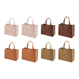 Maxbell Shopping Bags for Groceries Large Durable Handle Thickened Stands Upright 40x30x15cm Beige