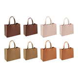 Maxbell Shopping Bags for Groceries Large Durable Handle Thickened Stands Upright 40x30x15cm Beige