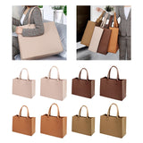 Maxbell Shopping Bags for Groceries Large Durable Handle Thickened Stands Upright 40x30x15cm Beige
