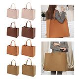 Maxbell Shopping Bags for Groceries Large Durable Handle Thickened Stands Upright 40x30x15cm Beige