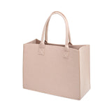 Maxbell Shopping Bags for Groceries Large Durable Handle Thickened Stands Upright 40x30x15cm Beige