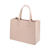Maxbell Shopping Bags for Groceries Large Durable Handle Thickened Stands Upright 40x30x15cm Beige