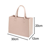 Maxbell Shopping Bags for Groceries Large Durable Handle Thickened Stands Upright 30x20x12cm Beige