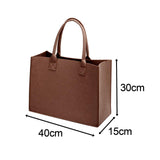 Maxbell Shopping Bags for Groceries Large Durable Handle Thickened Stands Upright 40x30x15cm Brown