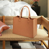 Maxbell Shopping Bags for Groceries Large Durable Handle Thickened Stands Upright 40x30x15cm Khaki