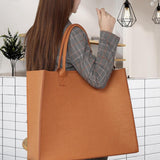 Maxbell Shopping Bags for Groceries Large Durable Handle Thickened Stands Upright 30x20x12cm Khaki