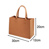 Maxbell Shopping Bags for Groceries Large Durable Handle Thickened Stands Upright 30x20x12cm Khaki