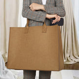 Maxbell Shopping Bags for Groceries Large Durable Handle Thickened Stands Upright 30x20x12cm Ginger