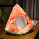 Maxbell Cute Plush Hat Cosplay Watermelon Plush Toys Stuffed Plush Hat for Halloween