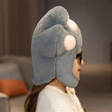 Maxbell Funny Plush Hat Decorative Adults Headwear for Role Play Masquerade Holiday Gray