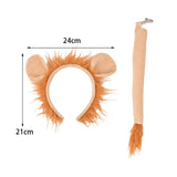 Maxbell Lion Costume Lion Tail Ears Dress up Decorative for Show New Year Toddlers