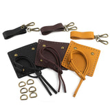 Maxbell Knitting Bag bottoms PU Leather Sewing Kit for DIY Purse Making Supplies Black